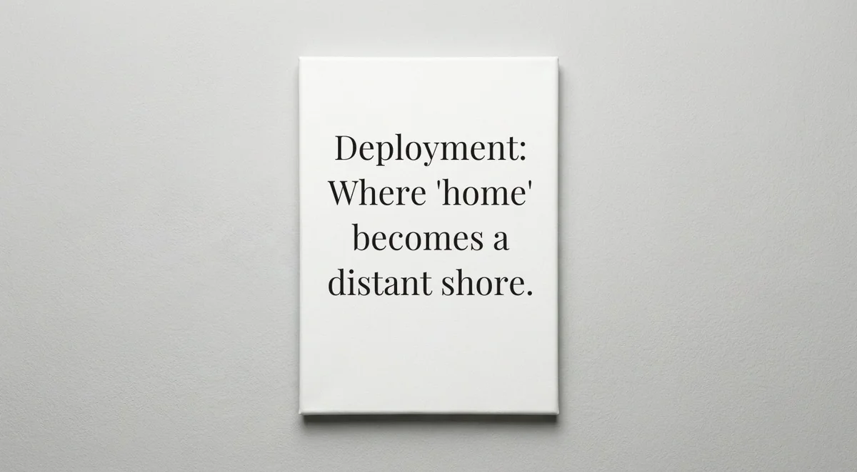 Navy quote wall art - canvas print