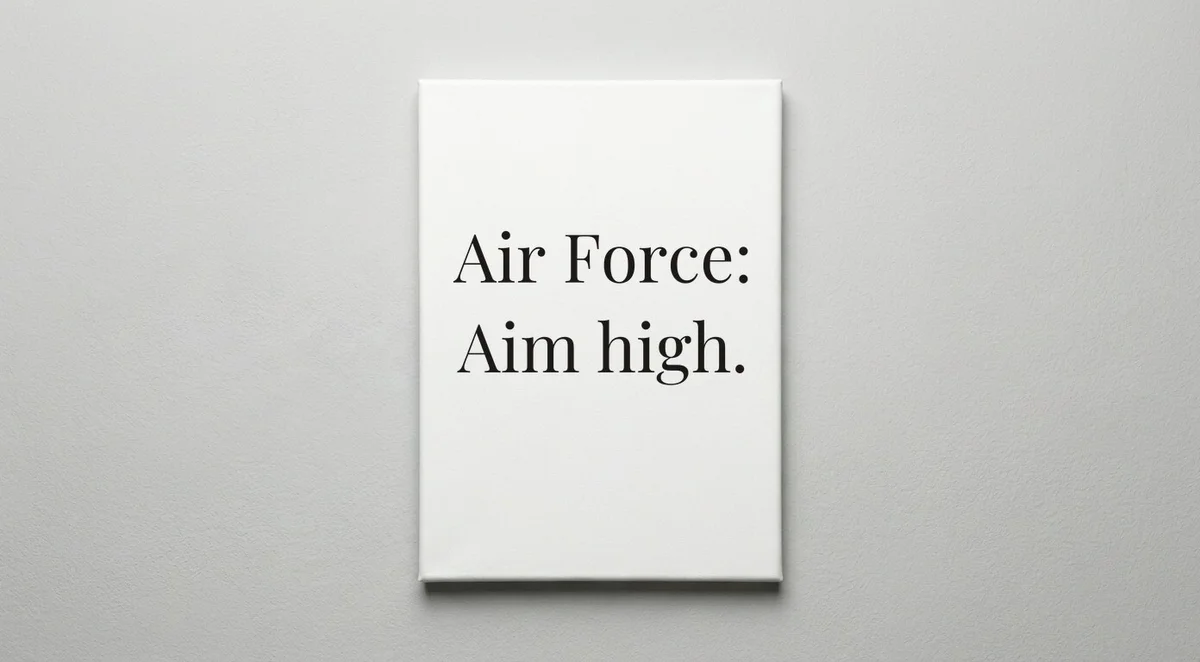 Air Force quote wall art - canvas print