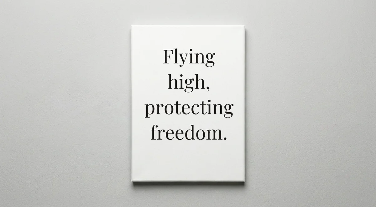 Air Force quote wall art - canvas print