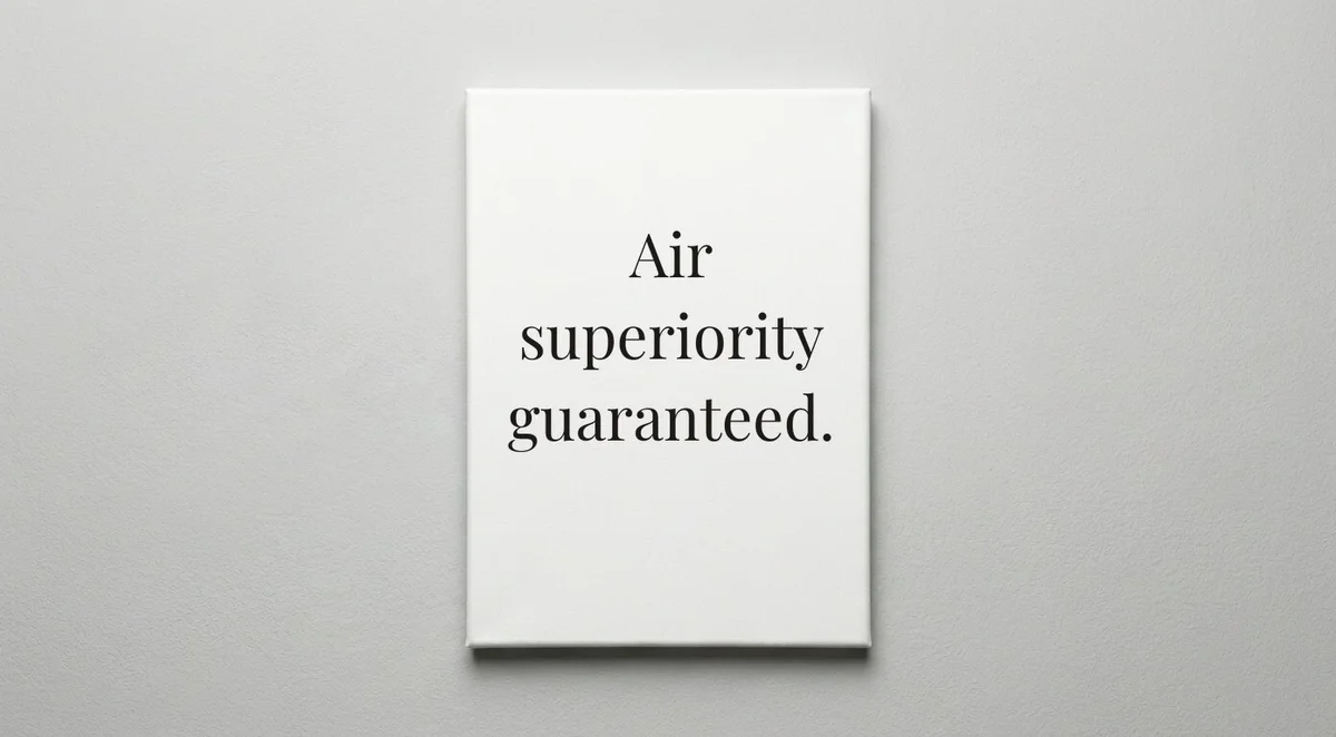 Air Force quote wall art - canvas print