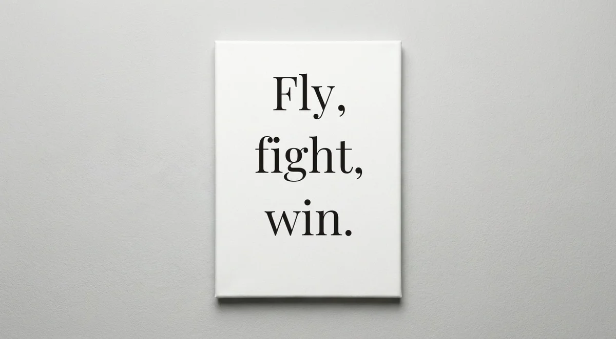 Air Force quote wall art - canvas print