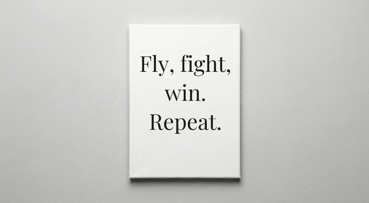 Air Force quote wall art - canvas print