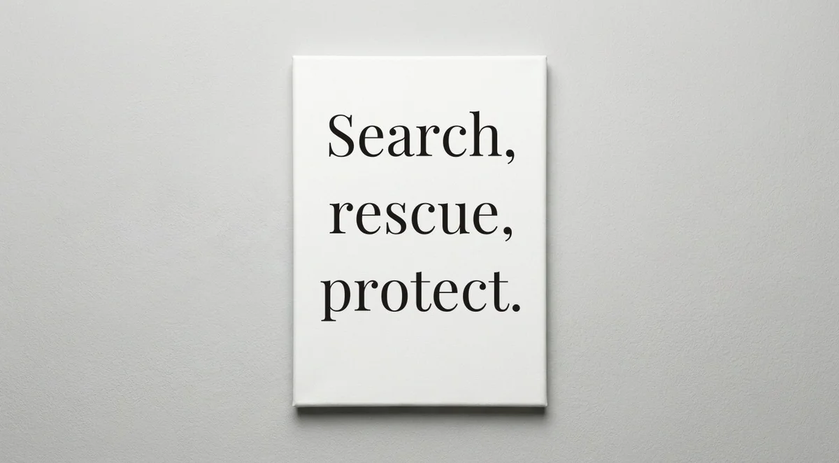 Coast Guard quote wall art - canvas print