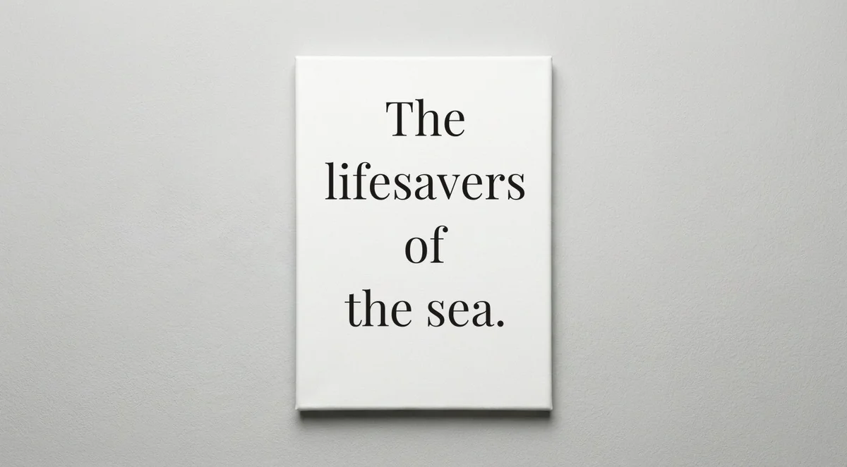 Coast Guard quote wall art - canvas print