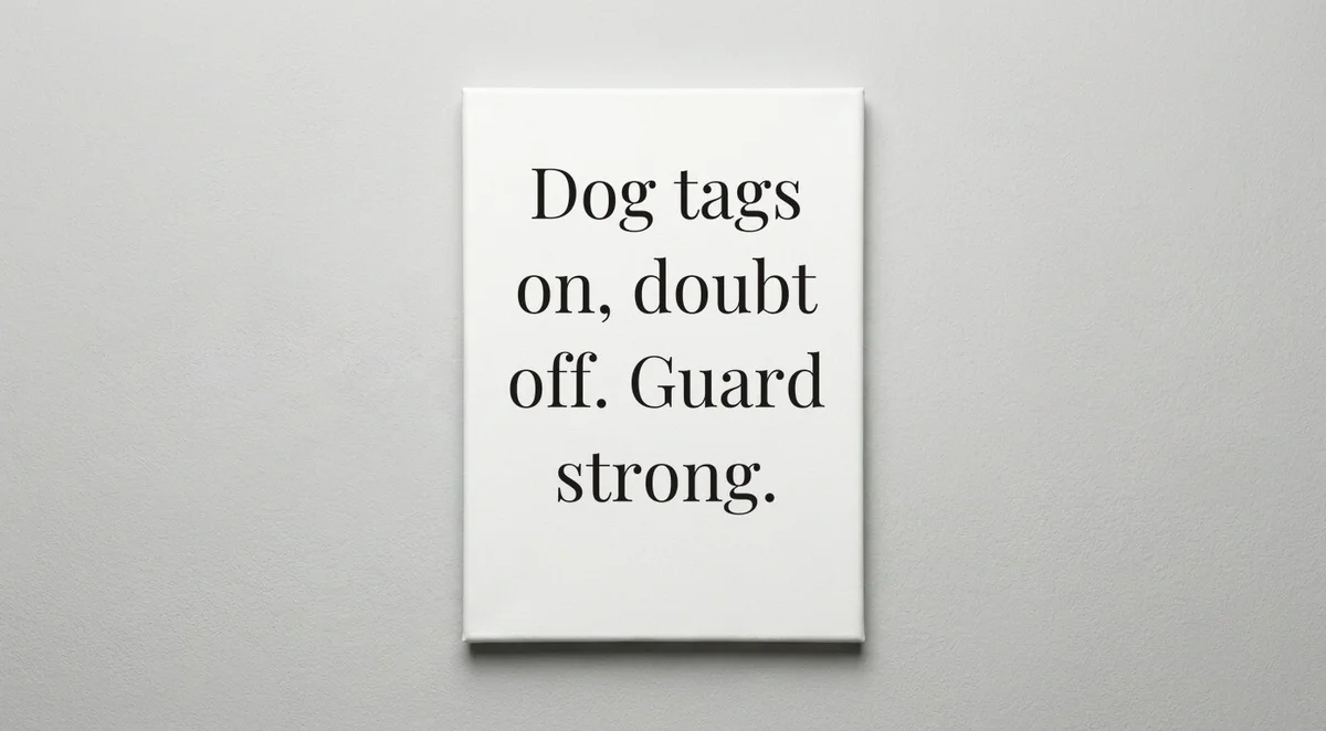 National Guard quote wall art - canvas print
