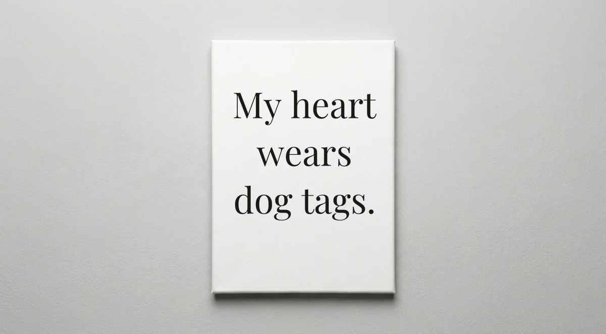 Military Mom quote wall art - canvas print