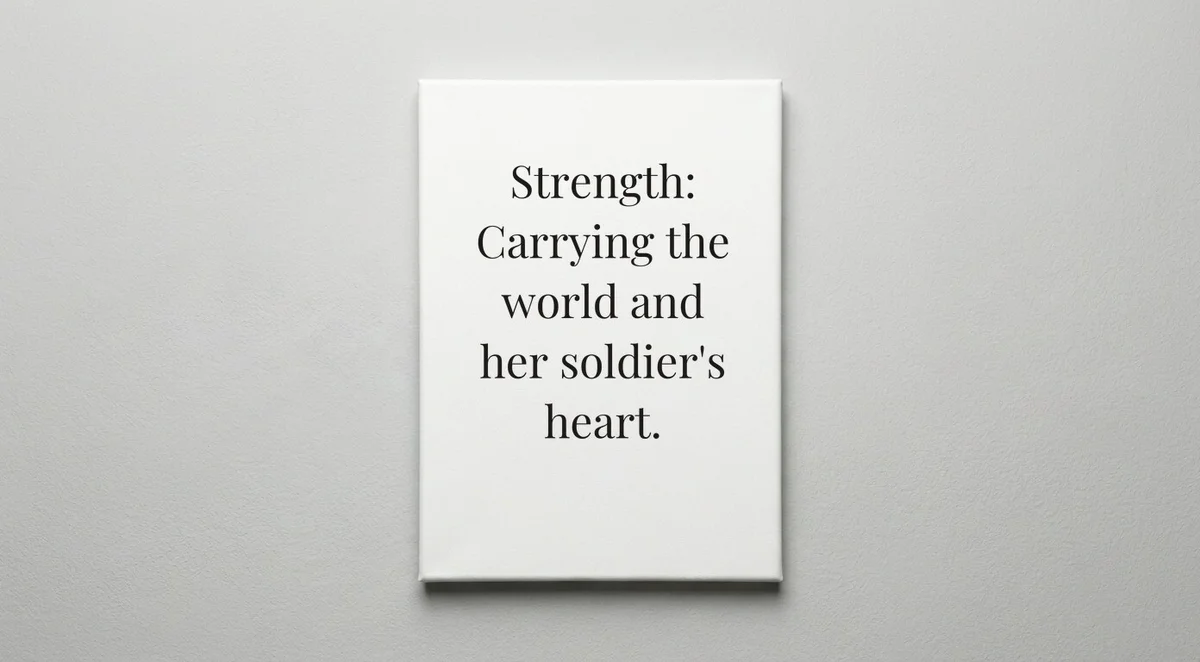 Military Mom quote wall art - canvas print