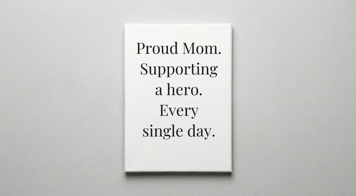Military Mom quote wall art - canvas print