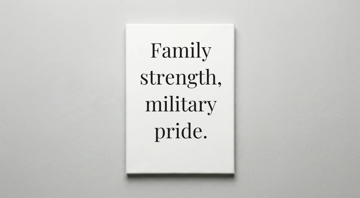 Military Dad quote wall art - canvas print