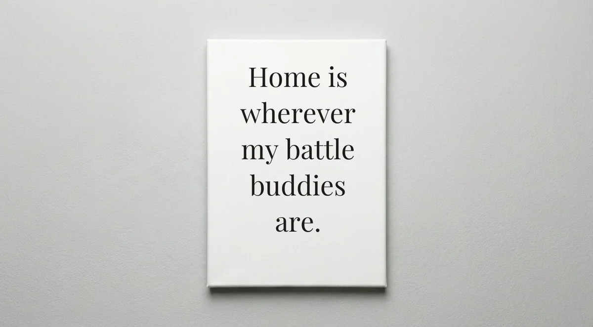 Military Dad quote wall art - canvas print