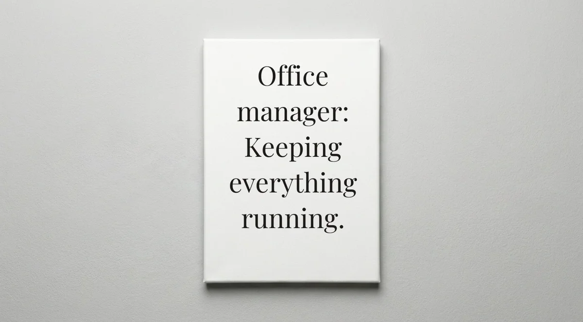 Secretary quote wall art - canvas print