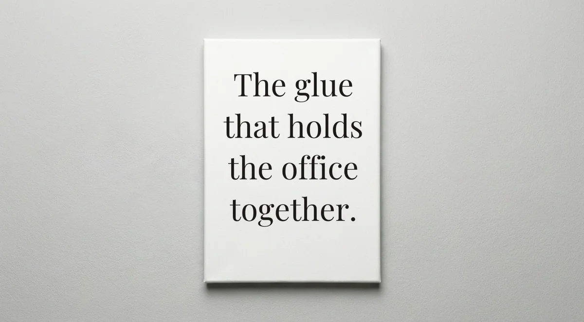 Secretary quote wall art - canvas print