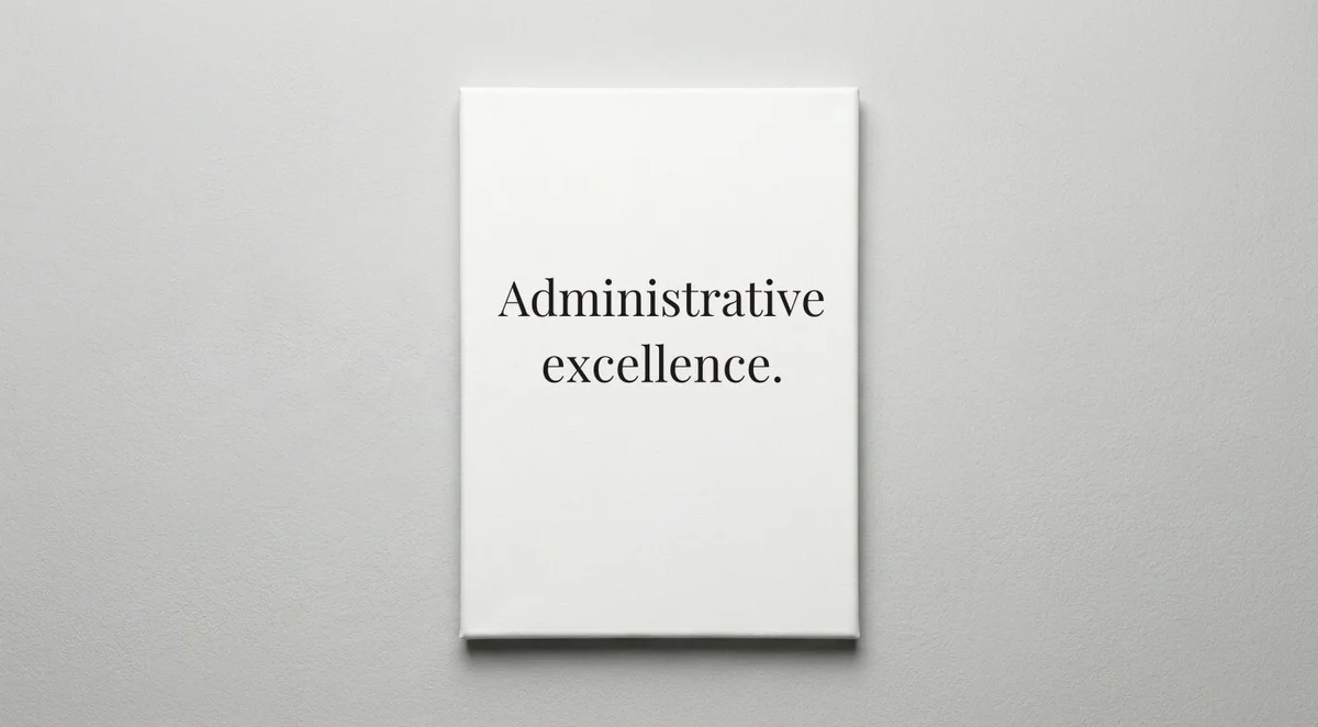 Secretary quote wall art - canvas print