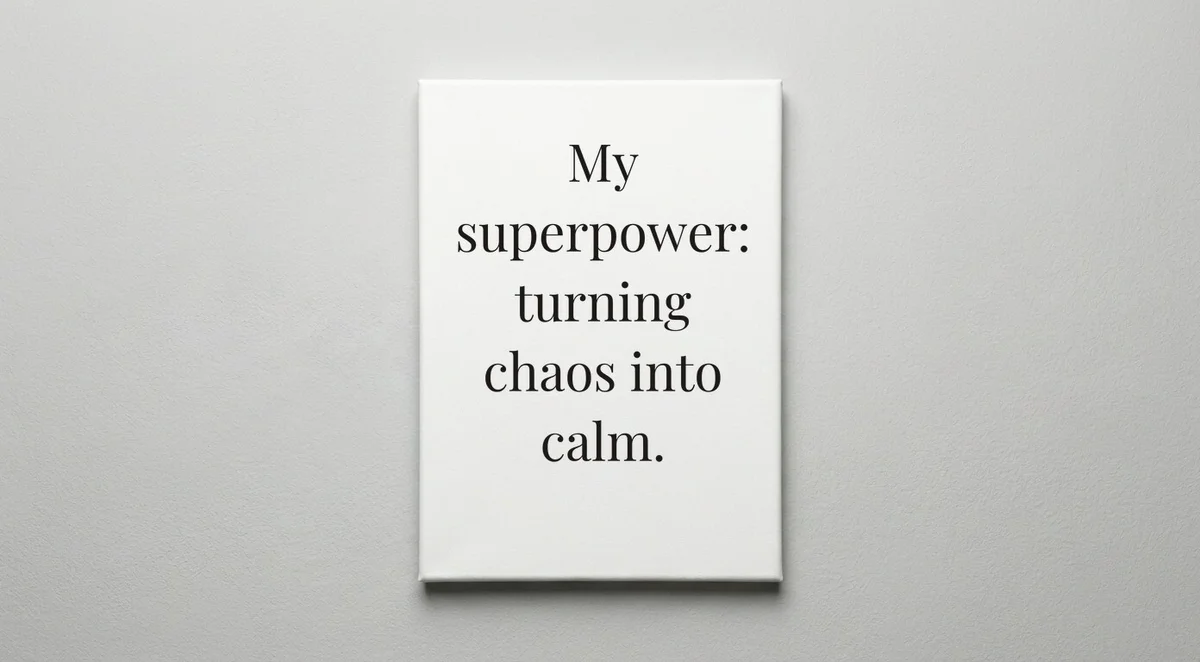 Receptionist quote wall art - canvas print