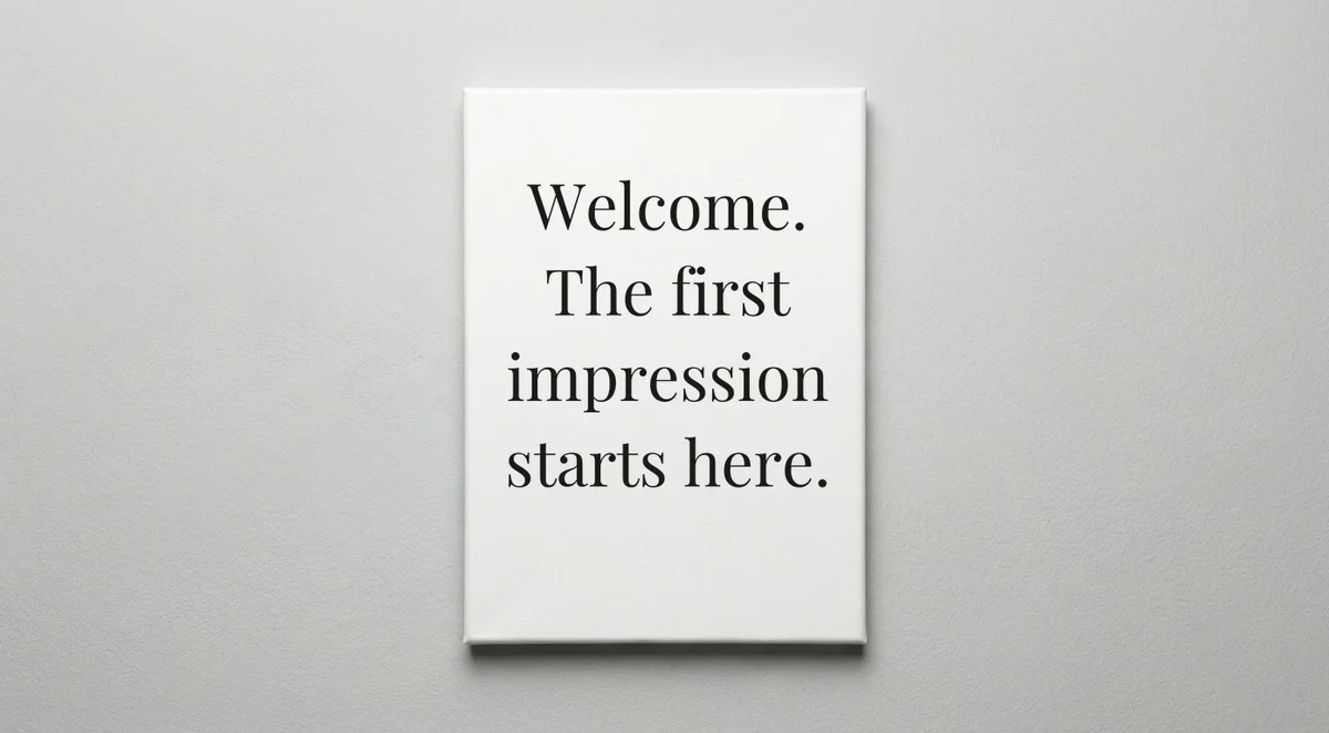 Receptionist quote wall art - canvas print