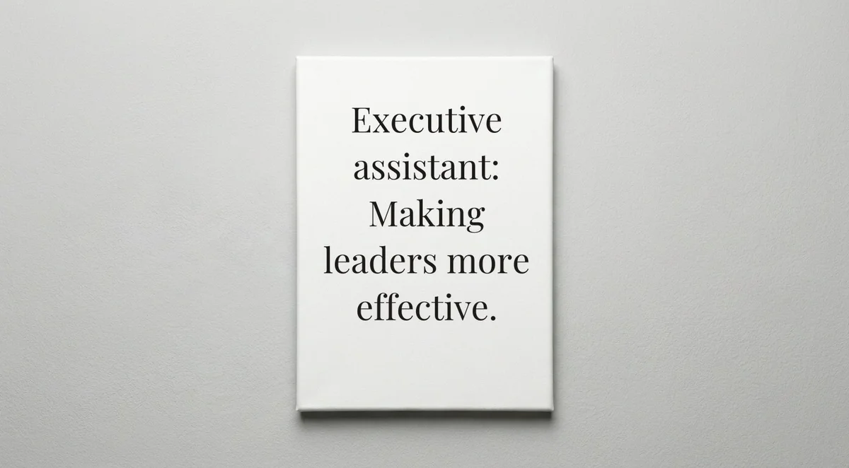 Administrative Assistant quote wall art - canvas print