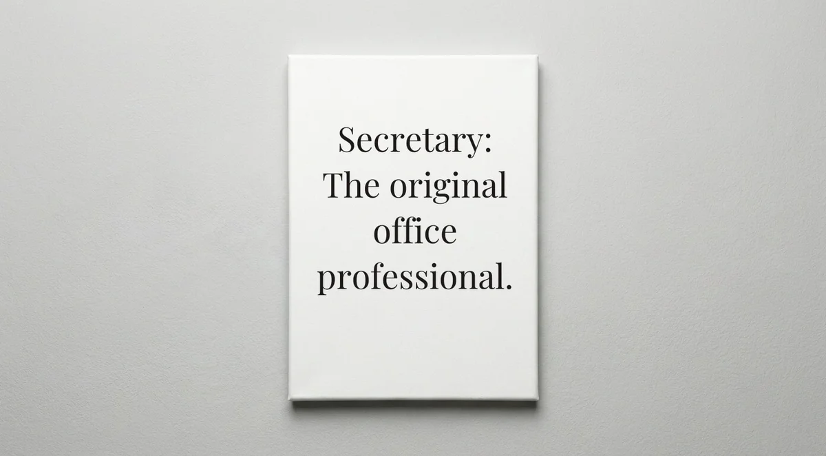Executive Assistant quote wall art - canvas print