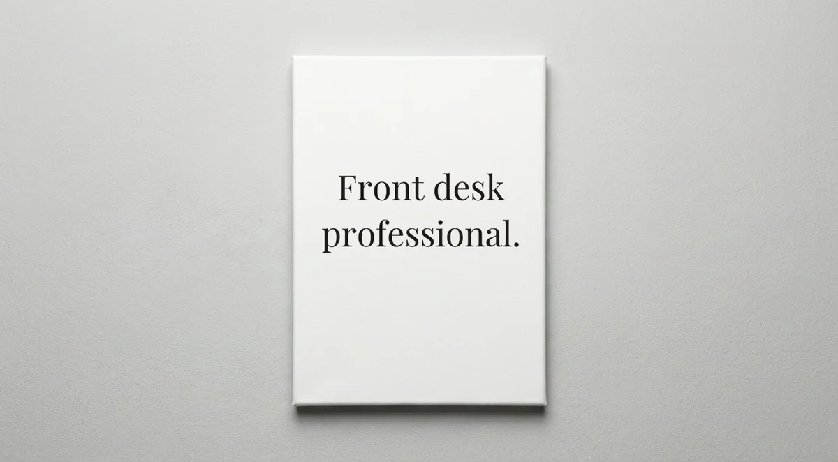 Office Manager quote wall art - canvas print