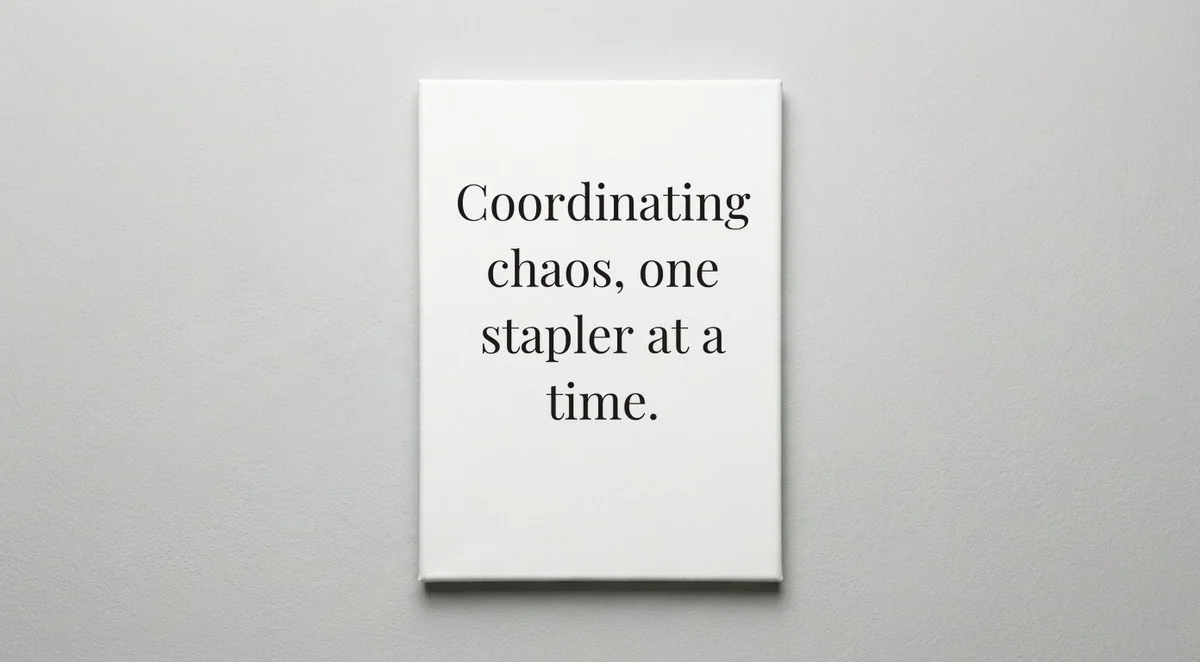 Office Manager quote wall art - canvas print