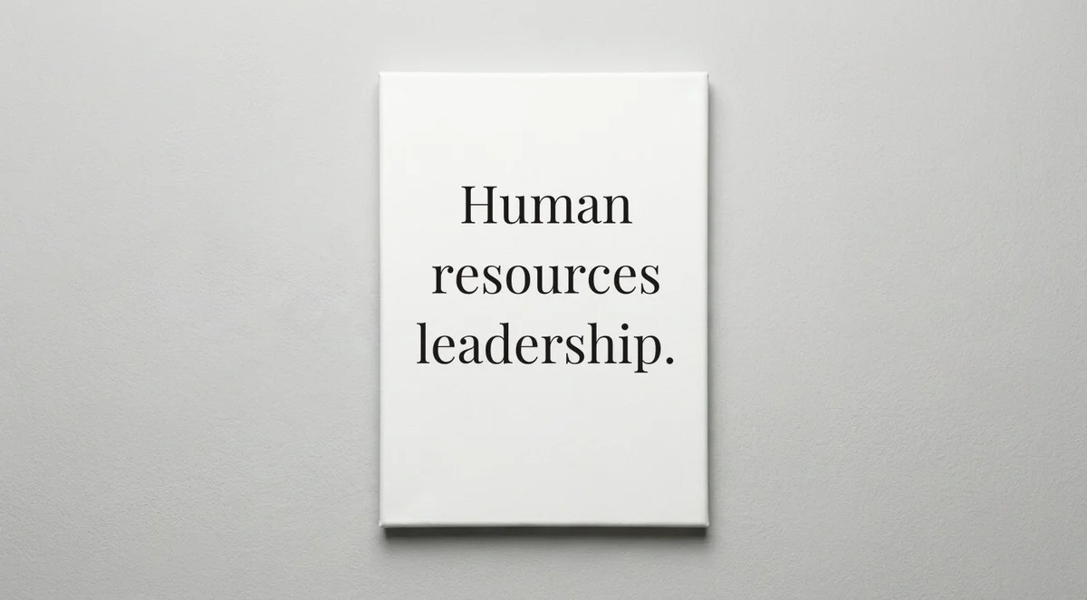 HR Manager quote wall art - canvas print