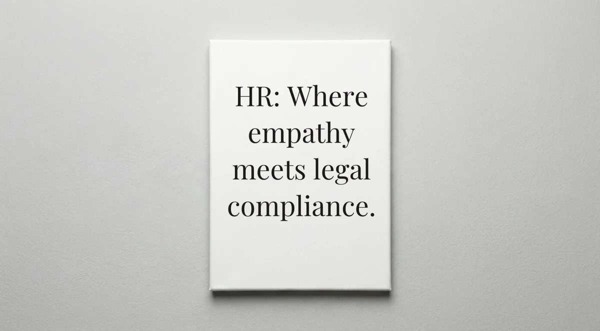 HR Manager quote wall art - canvas print
