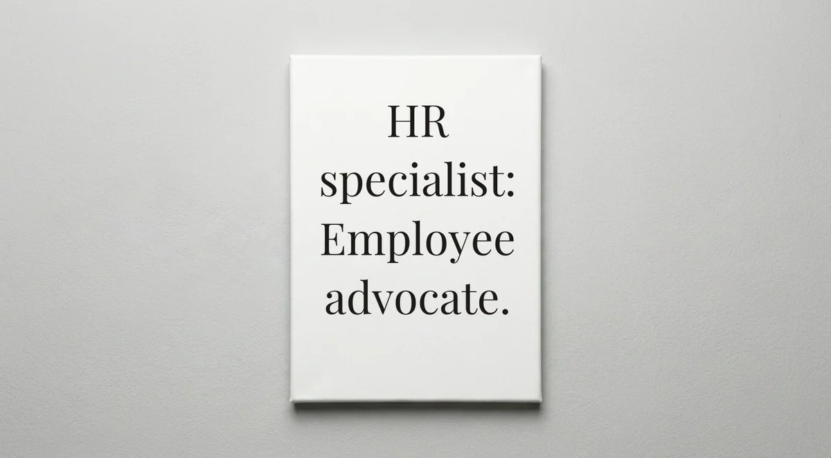 HR Specialist quote wall art - canvas print