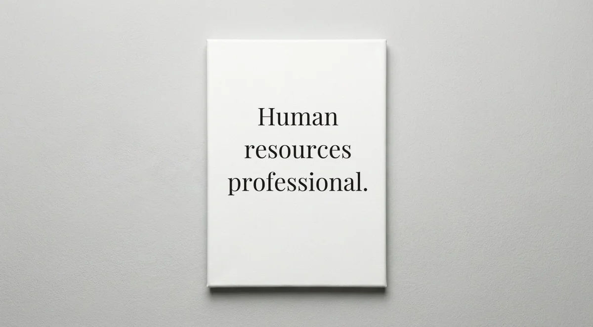 HR Specialist quote wall art - canvas print