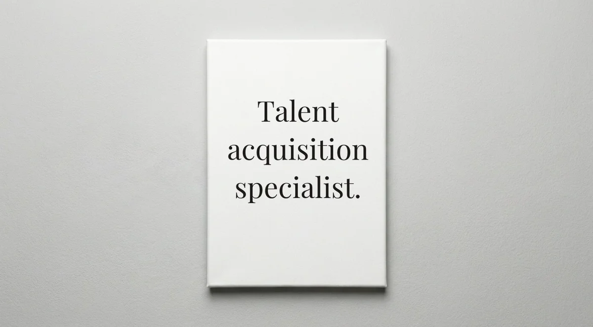 Recruiter quote wall art - canvas print