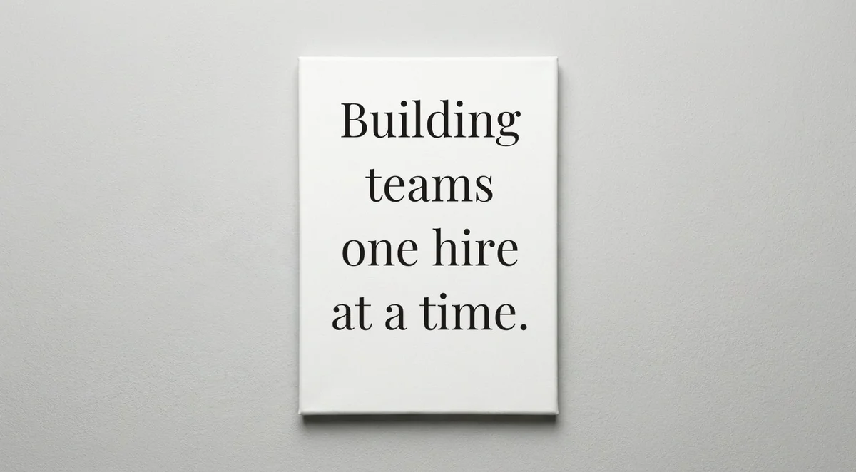 Recruiter quote wall art - canvas print