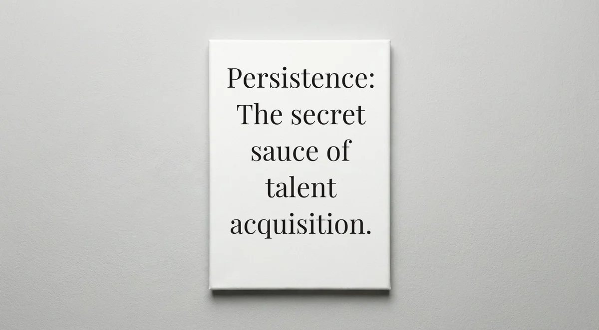 Recruiter quote wall art - canvas print