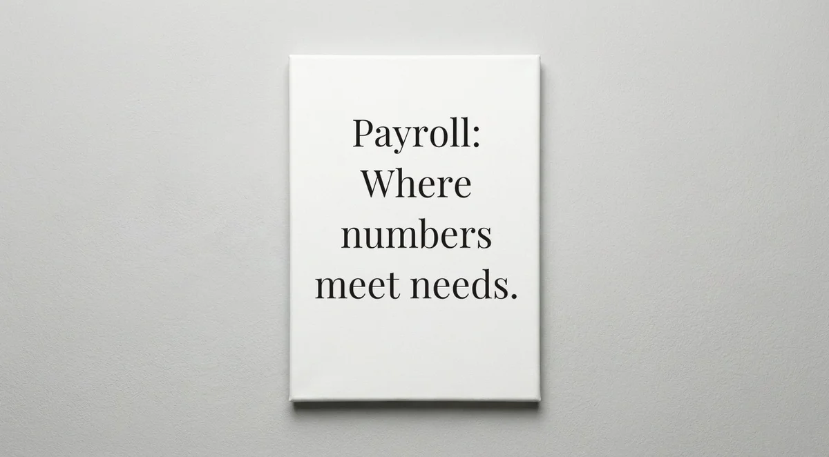 Payroll Specialist quote wall art - canvas print