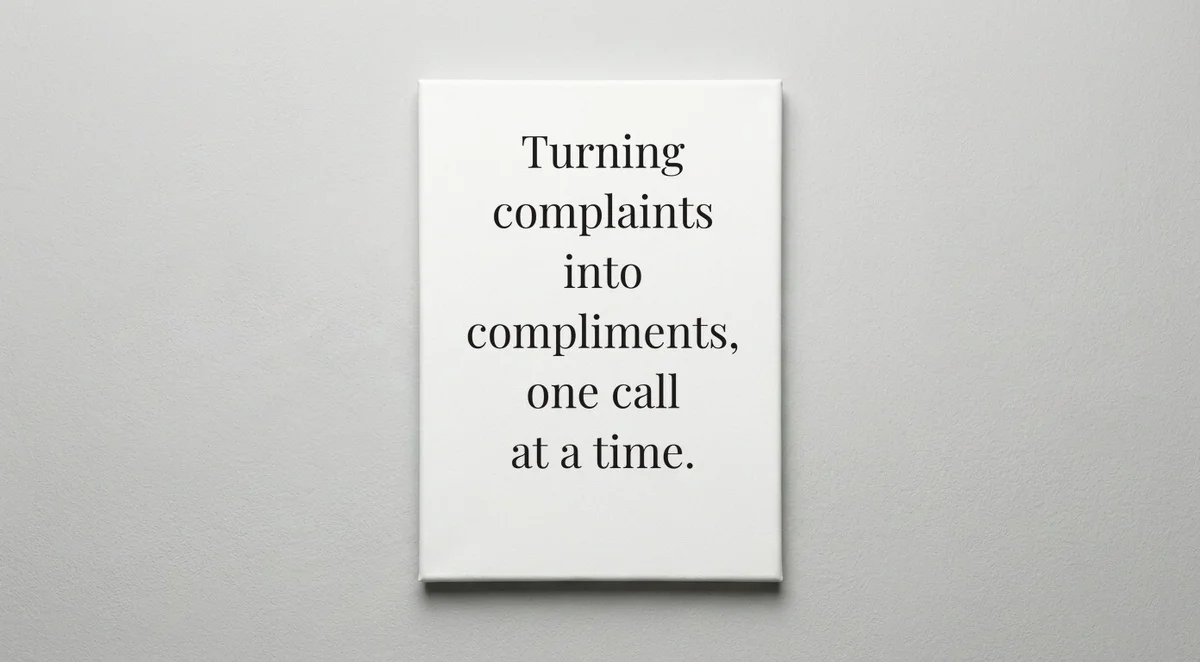 Call Center Rep quote wall art - canvas print