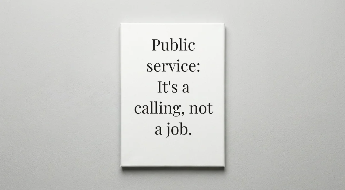 Government Worker quote wall art - canvas print