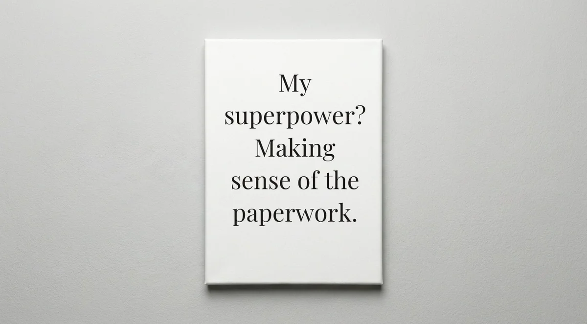 Case Manager quote wall art - canvas print