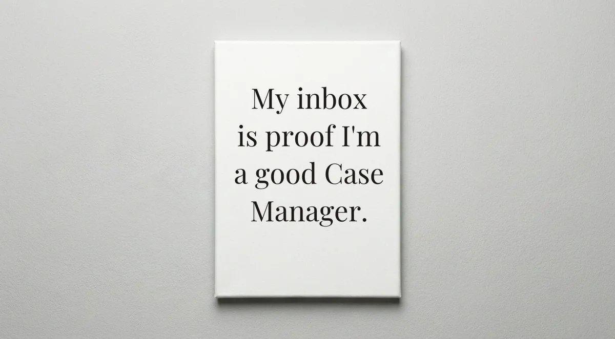 Case Manager quote wall art - canvas print
