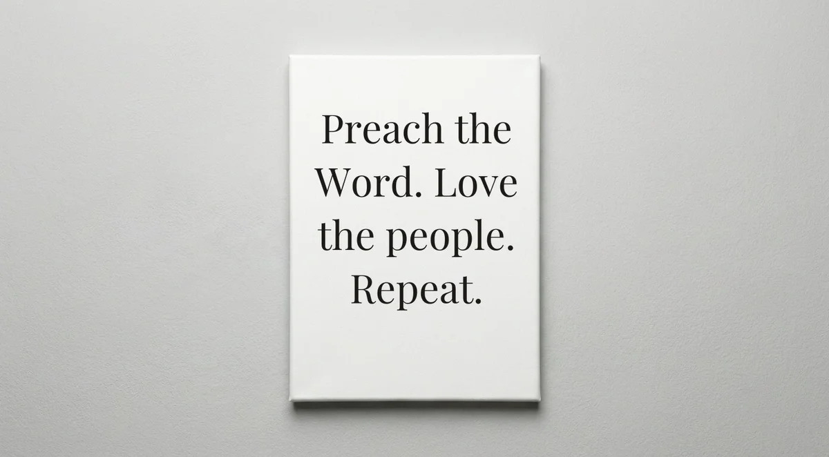 Pastor quote wall art - canvas print