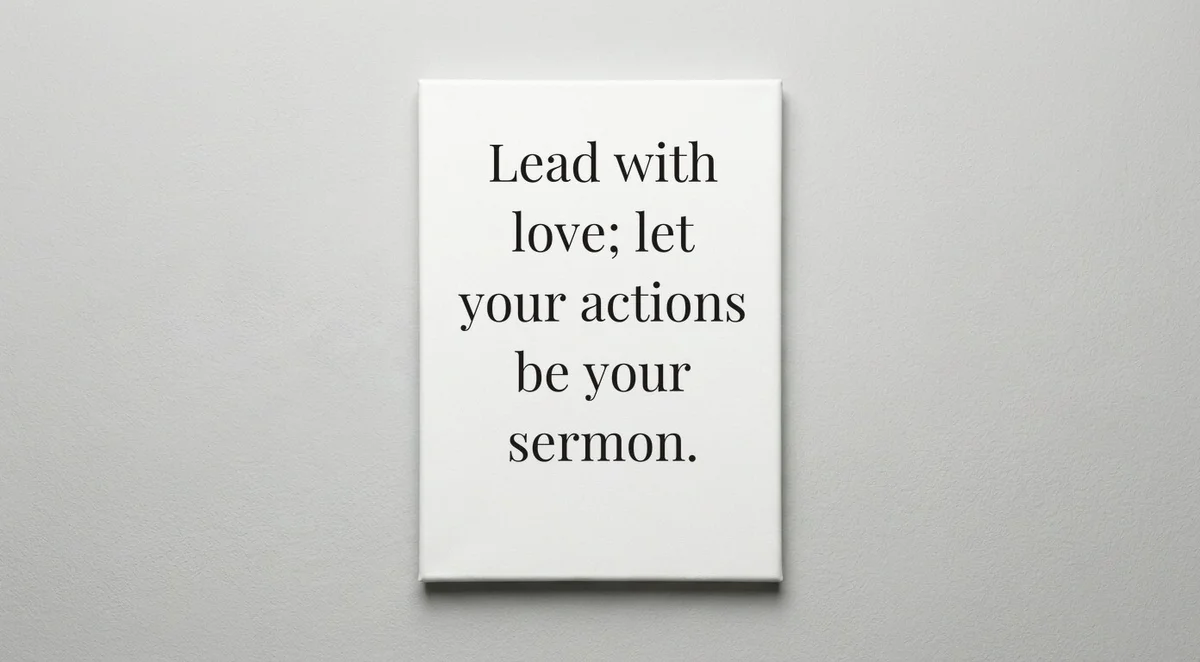 Pastor quote wall art - canvas print