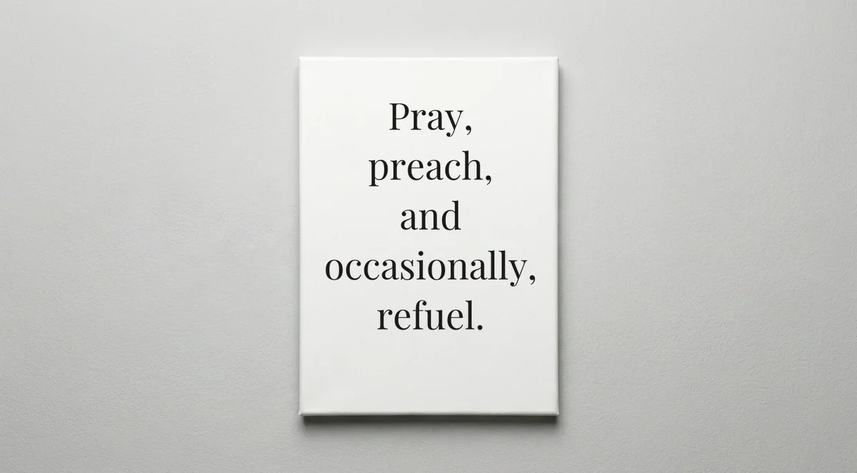 Priest quote wall art - canvas print