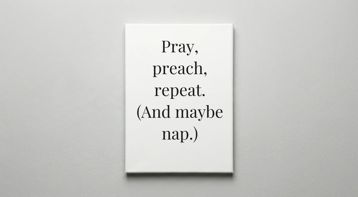 Priest quote wall art - canvas print