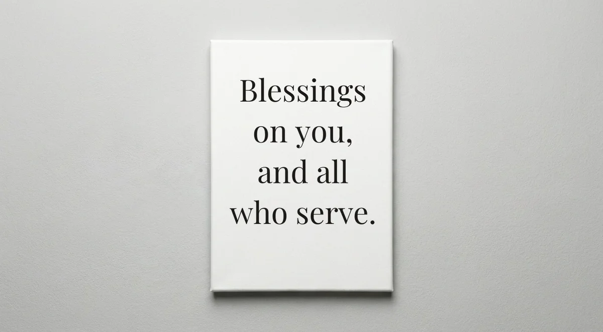 Minister quote wall art - canvas print