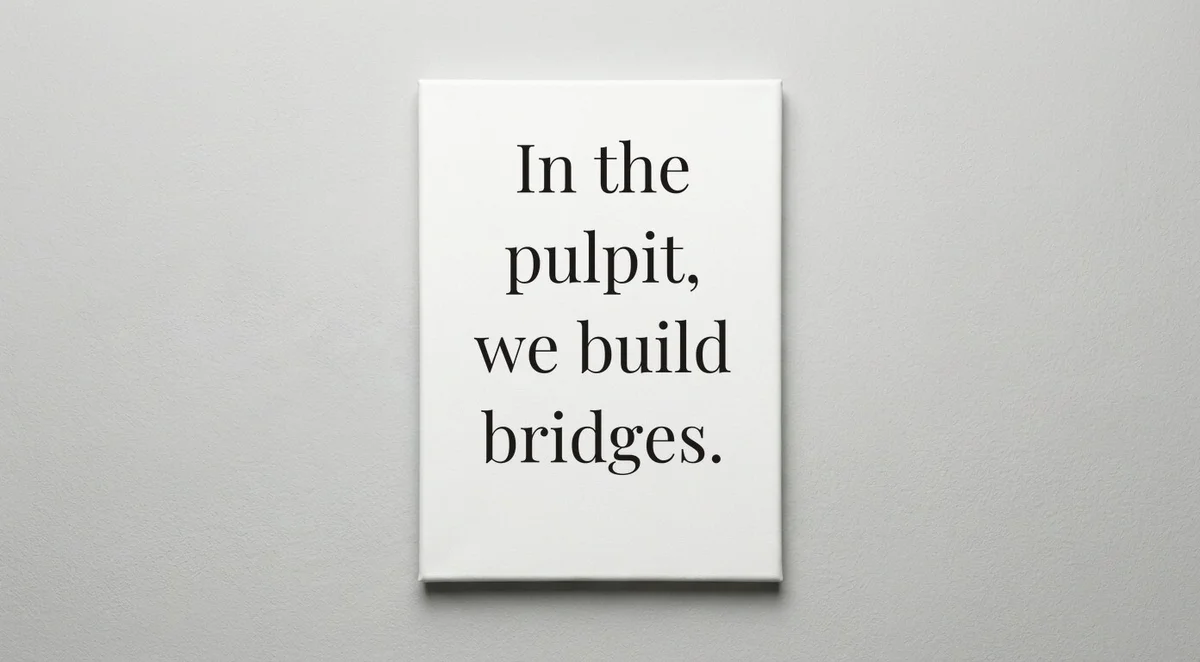 Minister quote wall art - canvas print