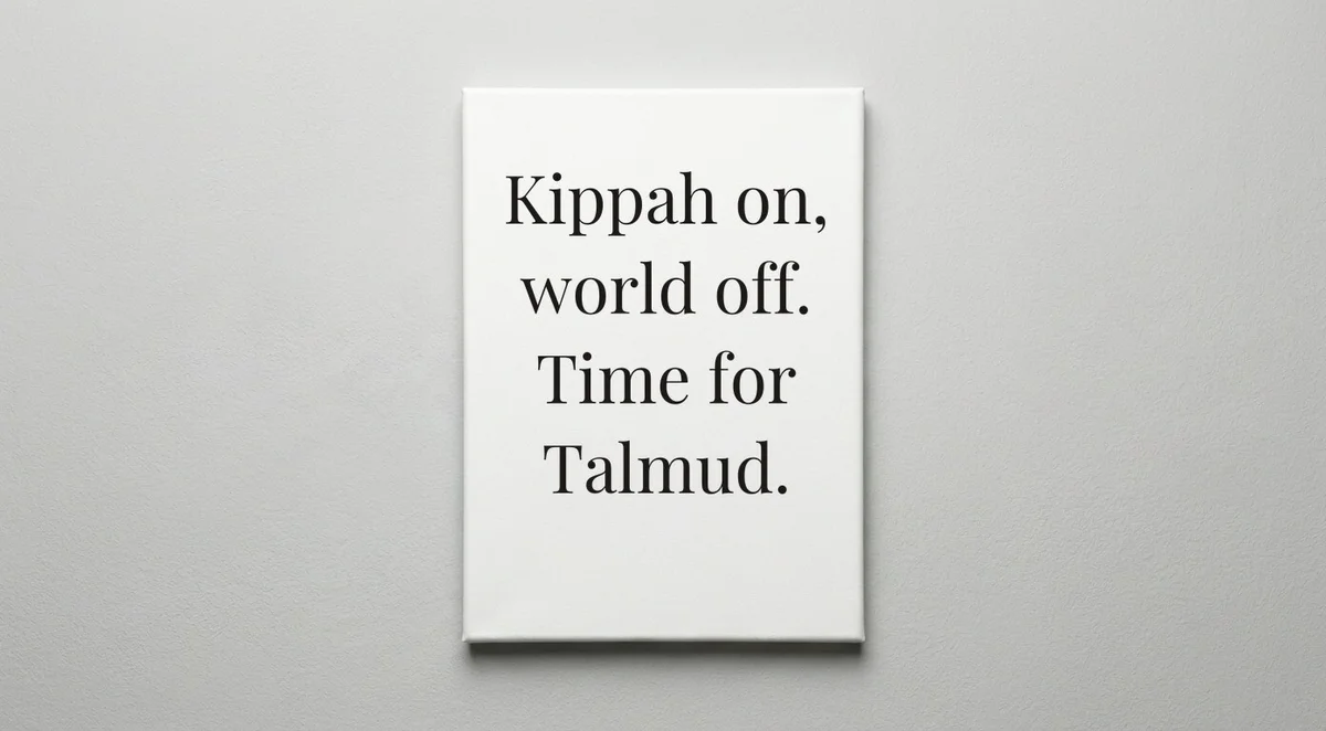 Rabbi quote wall art - canvas print