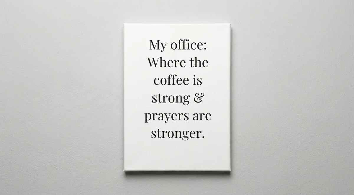 Chaplain quote wall art - canvas print