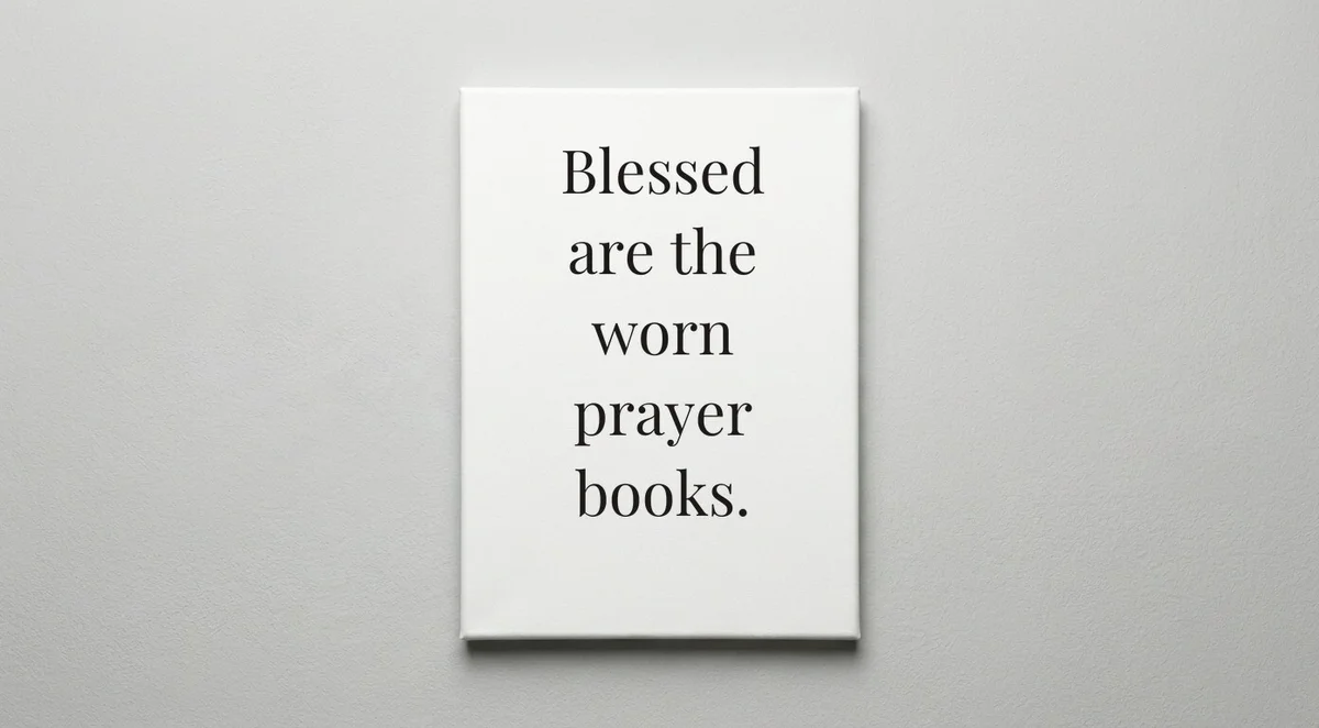 Chaplain quote wall art - canvas print