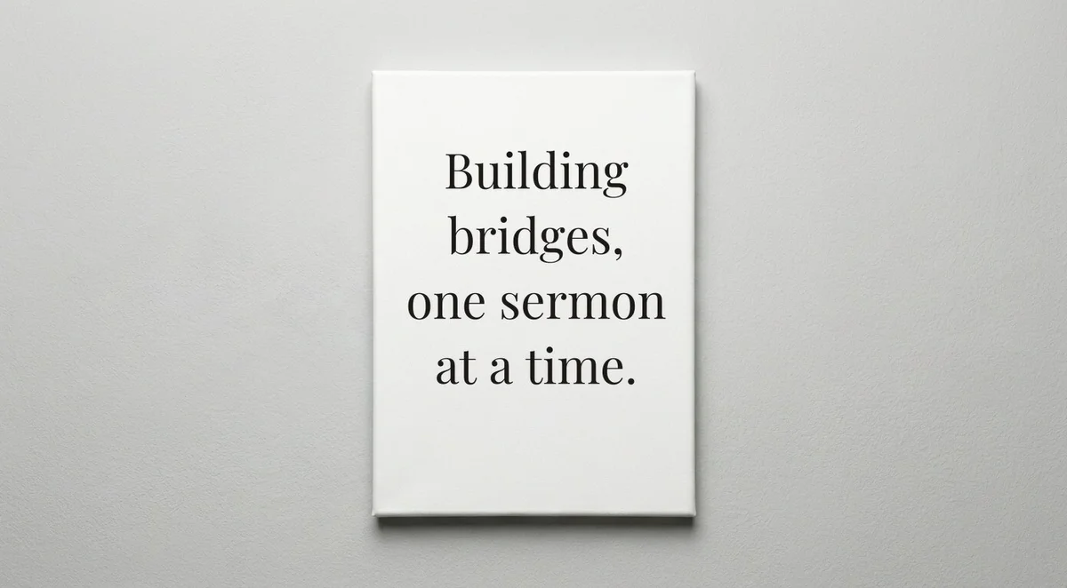 Missionary quote wall art - canvas print
