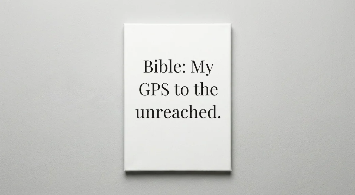 Missionary quote wall art - canvas print