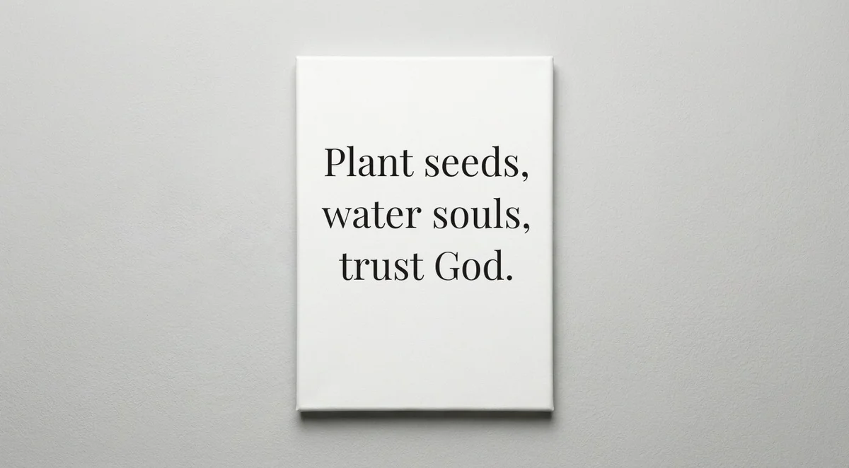 Missionary quote wall art - canvas print