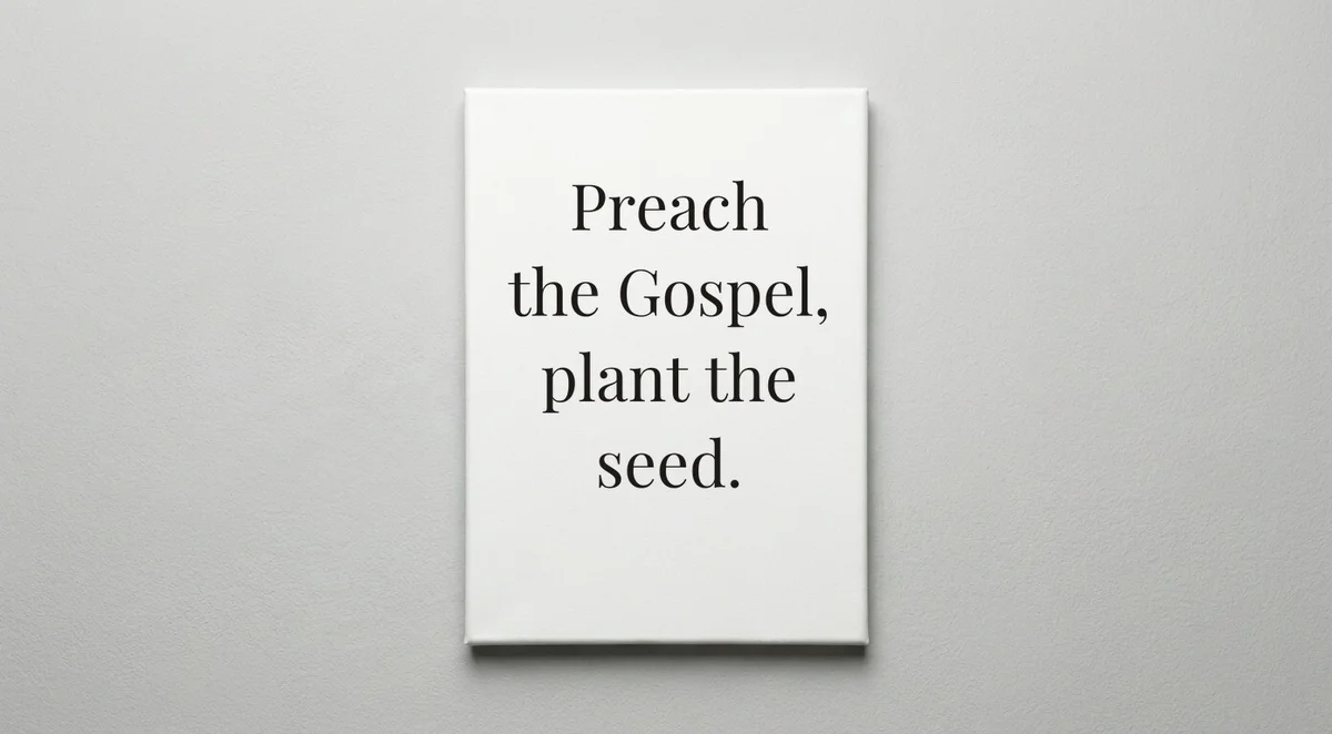 Missionary quote wall art - canvas print