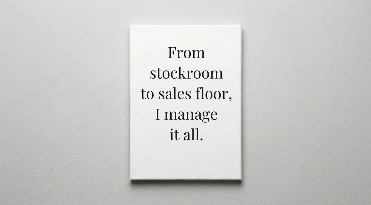 Sales Manager quote wall art - canvas print