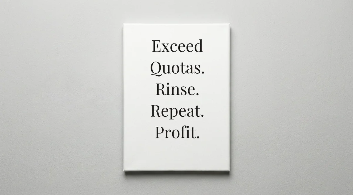 Sales Manager quote wall art - canvas print
